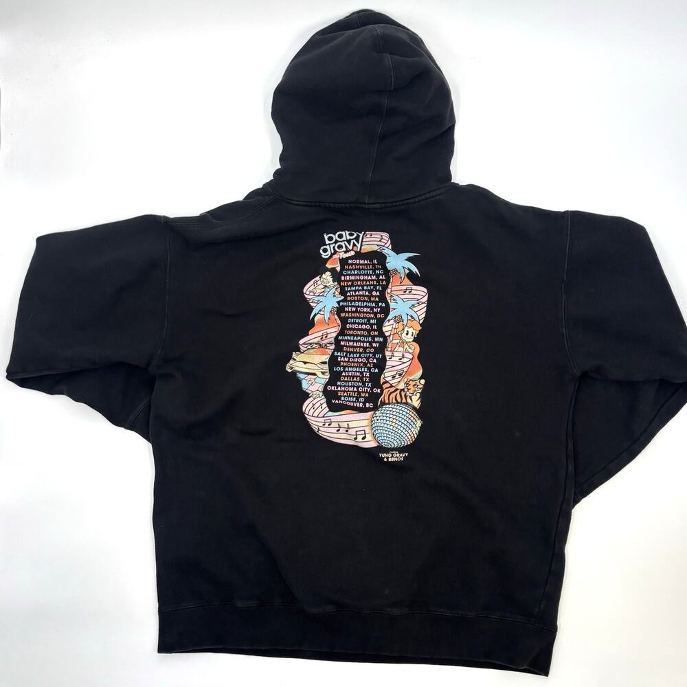 Baby Gravy 2021 The Tour Merch Hoodie Men’s 2xl Yung Gravy & Bbno$ View 2